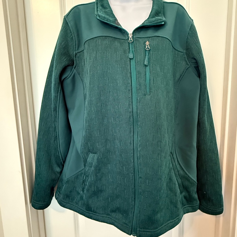 Swiss Tech Green Ski Jacket Full-Zip Fleece